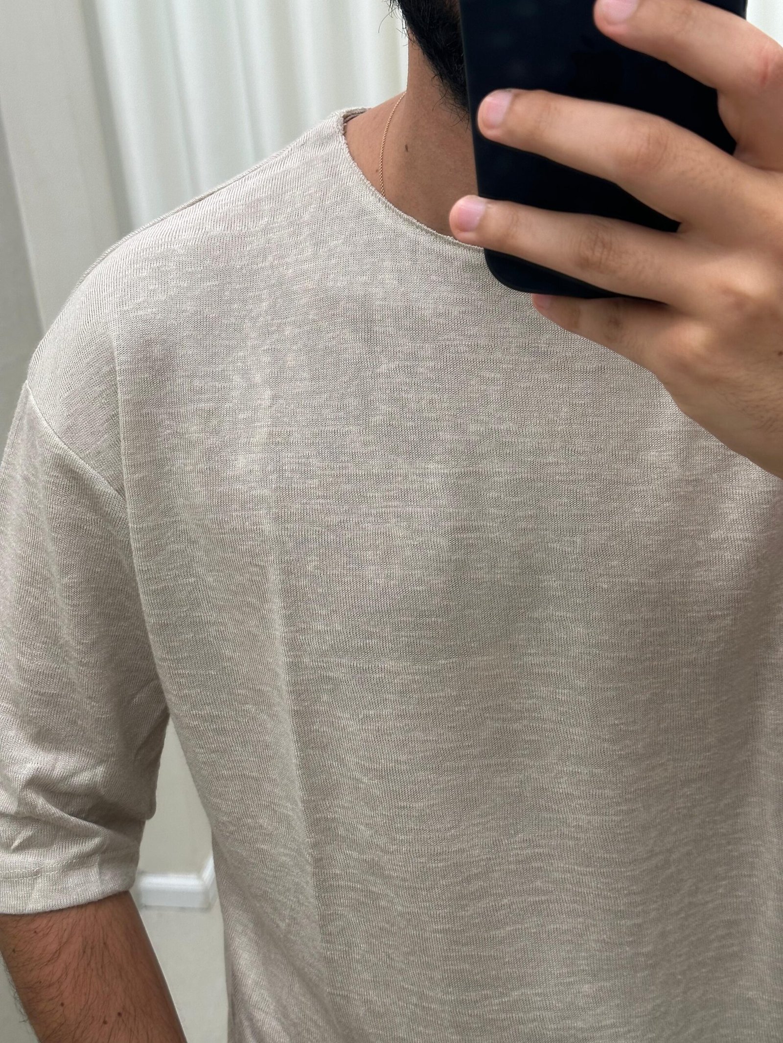 Linen T shirt – תמונה 7