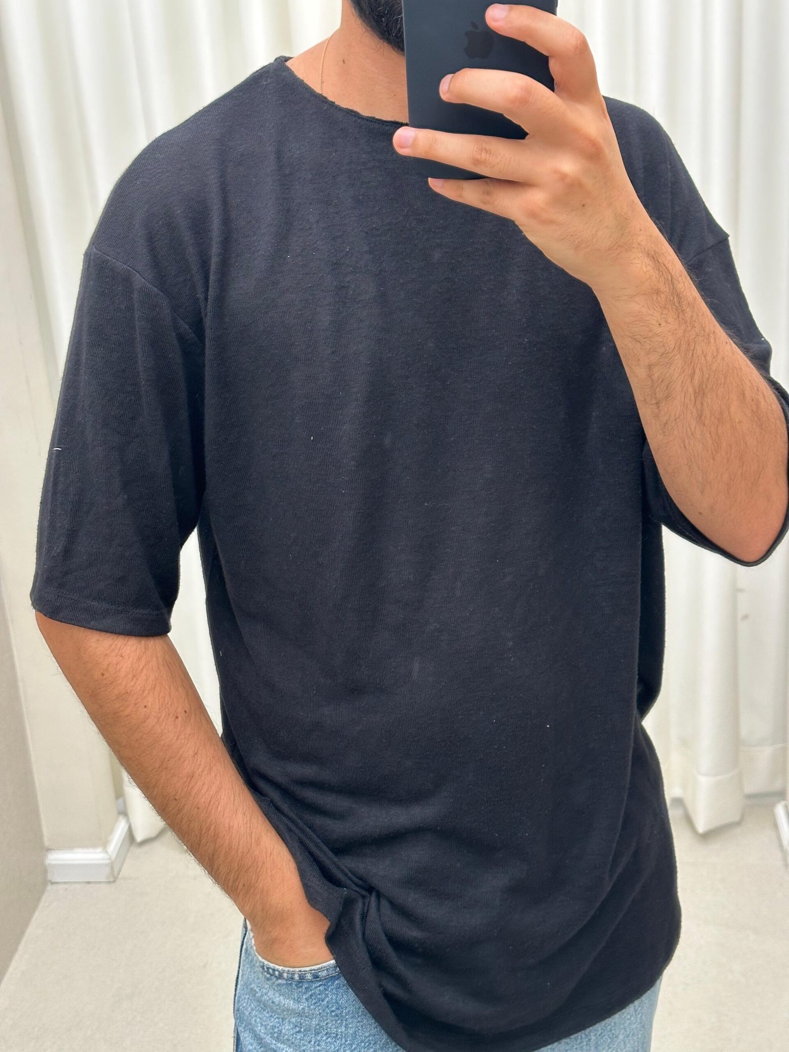Linen T shirt – תמונה 2