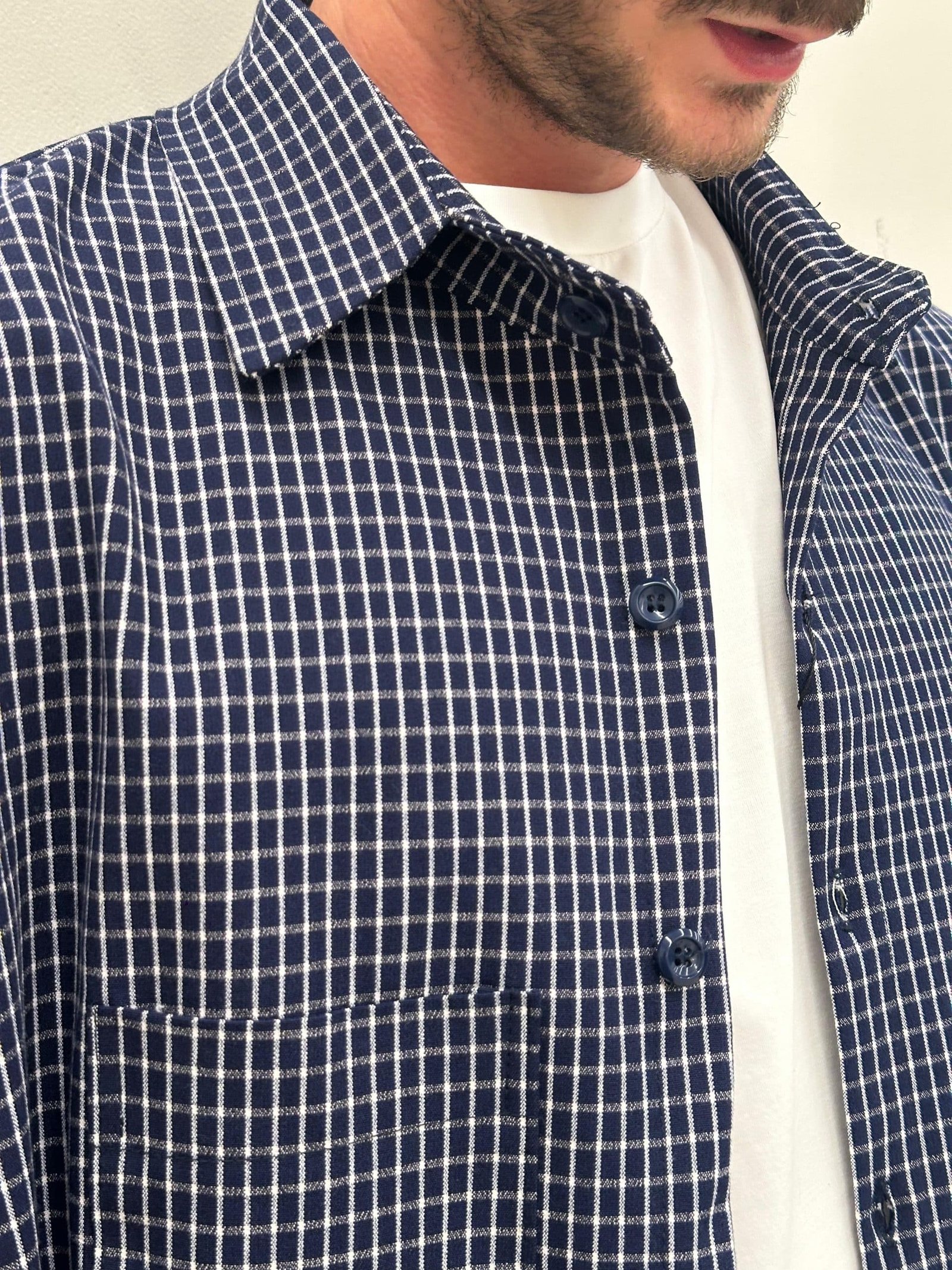 Blue Over shirt – תמונה 2