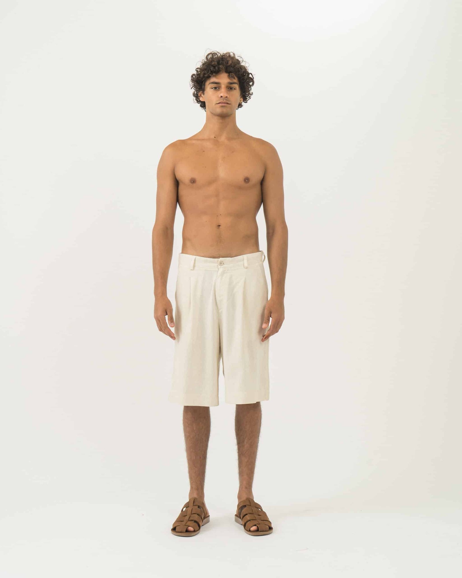 Linen padre shorts – תמונה 2